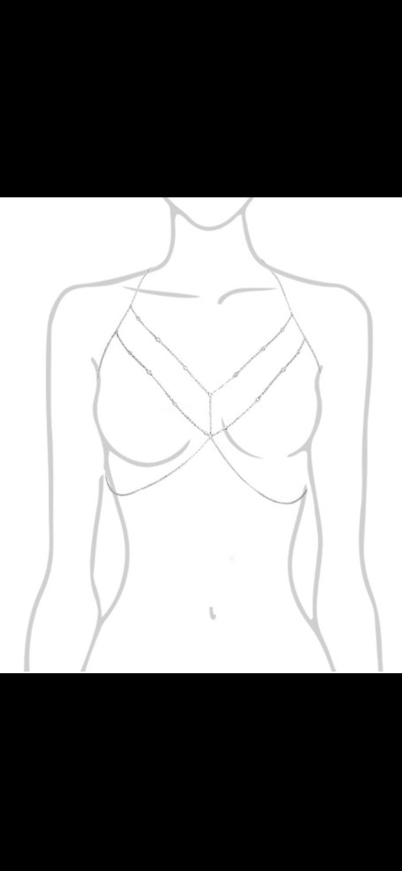 Bijou de Corps “Joli Sexy” – Chaîne de Décolleté