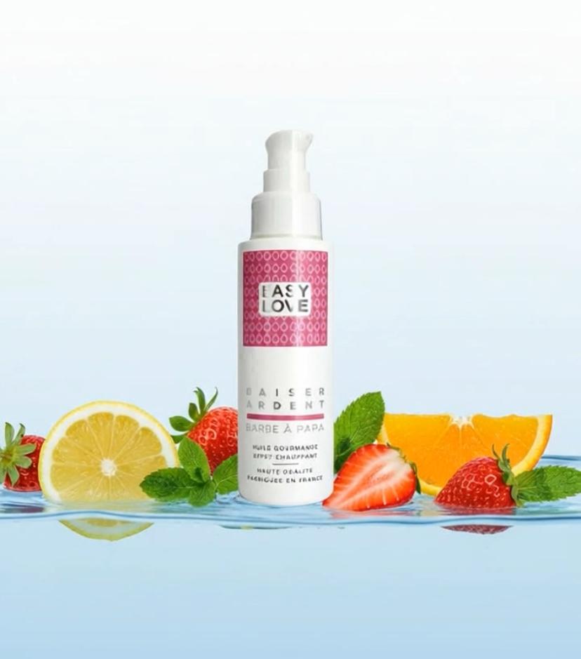 Huile de Massage Chauffante - Baisée Ardent (100ml)