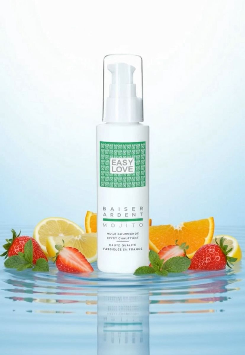Huile de Massage Chauffante - Baisée Ardent (100ml)
