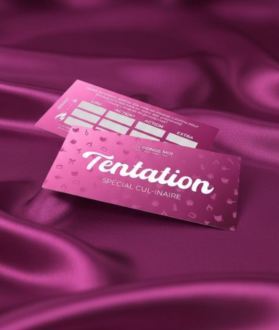 Carte à Gratter “Tentation” – 60 Combinaisons Coquines et Surprises Sensuelles